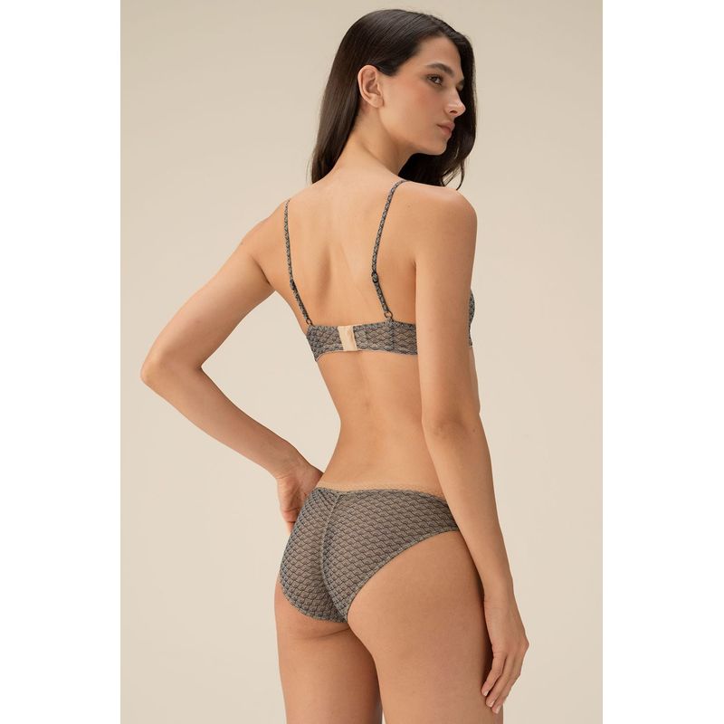 TOUCHE LINGERIE - PANTY EN TUL ESTAMPADO Y ENCAJE 0281052