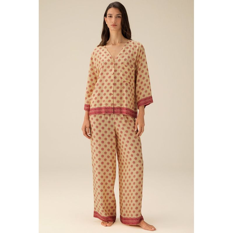 TOUCHE LINGERIE - PIJAMA CAPRI ESTAMPADA 0530052