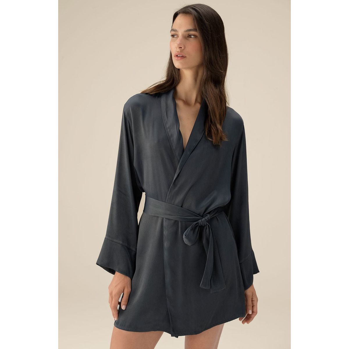 TOUCHE LINGERIE - KIMONO EN VISCOSA SATINADA 0583052