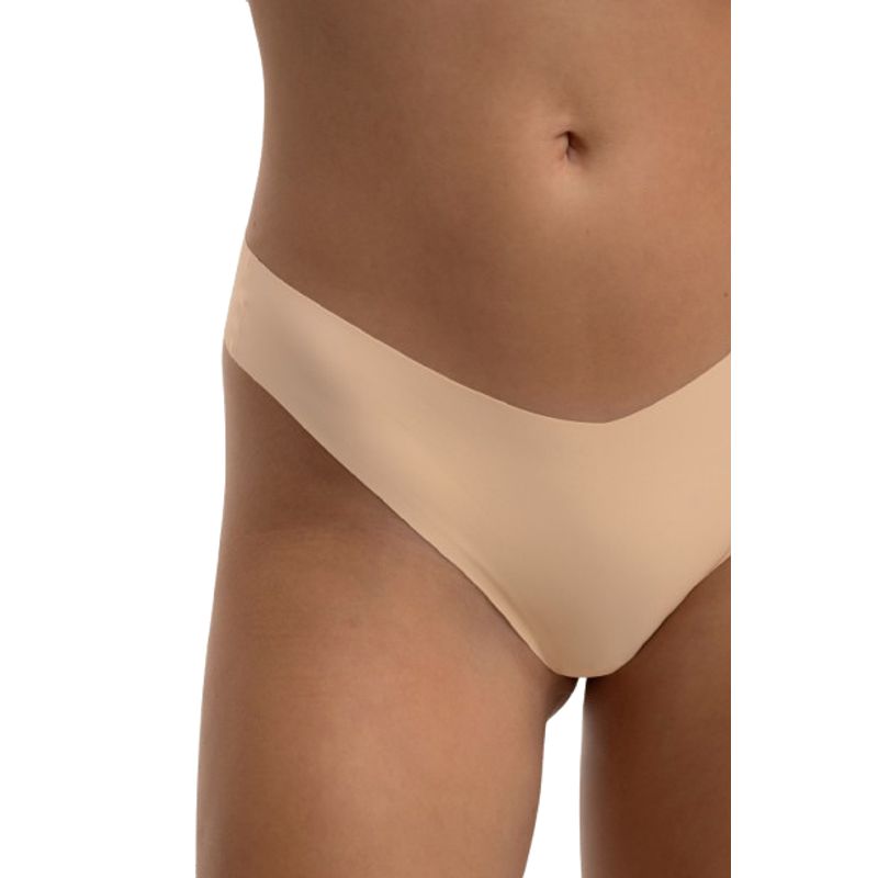 TOUCHE LINGERIE - Panty brasilero tiro bajo y costados delgados elaborado en microfibra