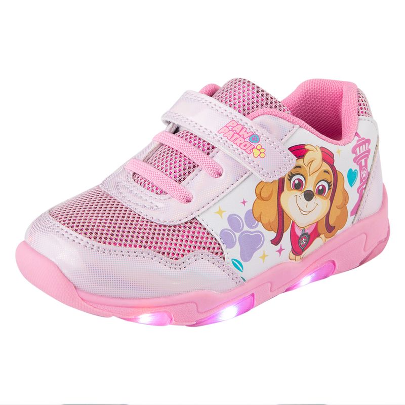 NICKELODEON - Zapatos Deportivos Con Diseño De Paw Patrol Para Niña Pequeña Rosa Claro Nickelodeon 200236