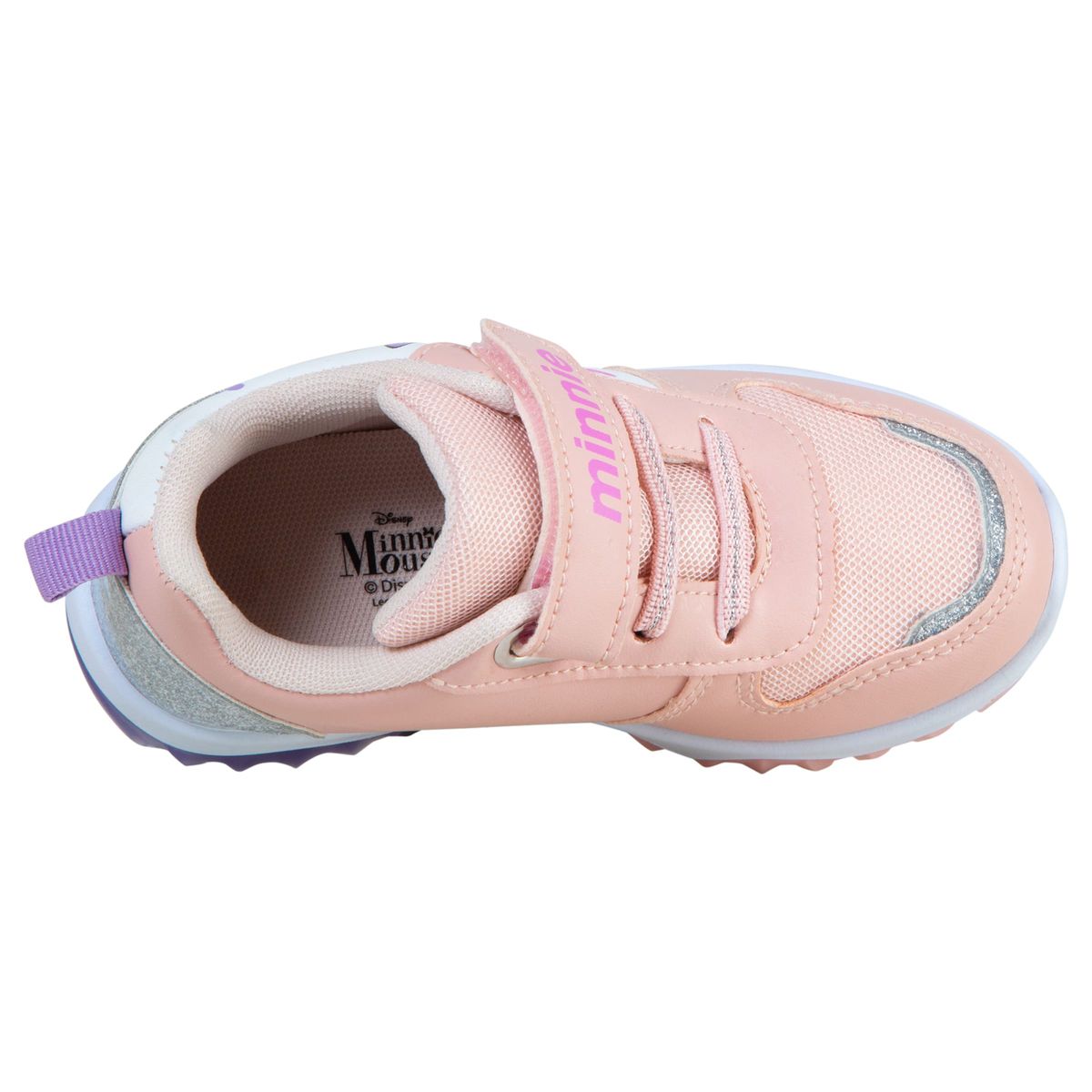 DISNEY - Zapatos Casuales Con Diseño De Minnie Para Niña Pequeña Rosa Claro Disney 200431