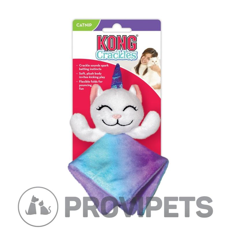 KONG COMPANY - Kong Gato Juguete Crackles Gato Unicornio