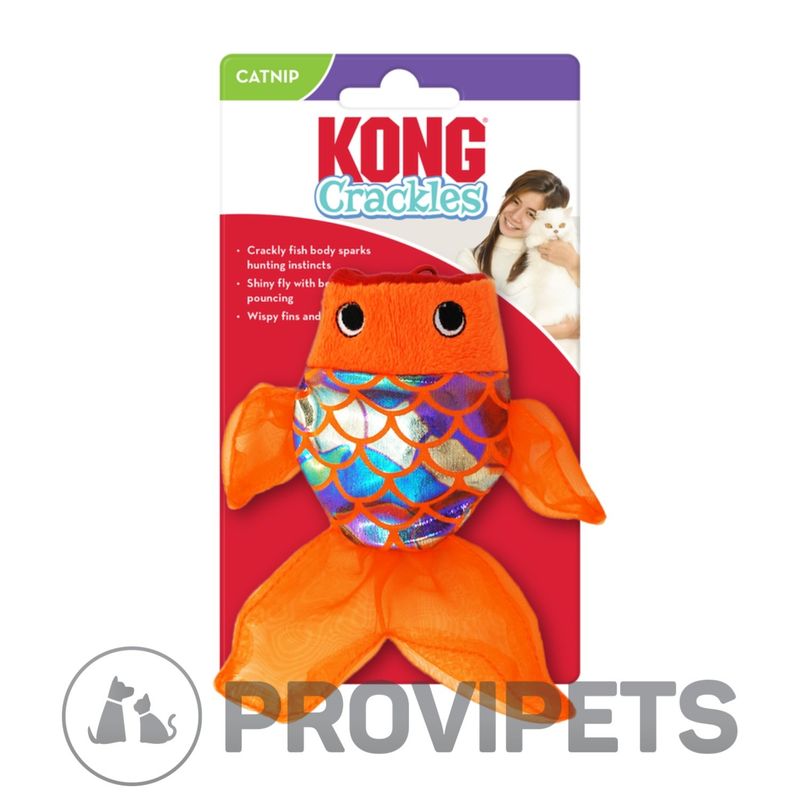 KONG COMPANY - Kong Gato Juguete Crackles Gulpz Pescado