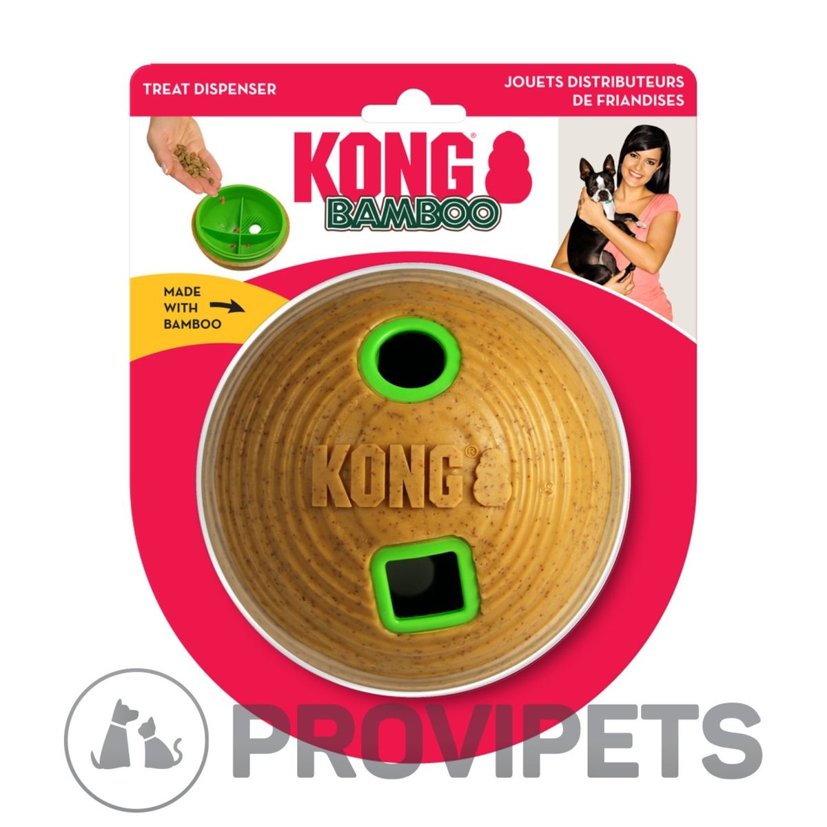 KONG COMPANY - Kong Perro Bamboo Feeder Ball Medium