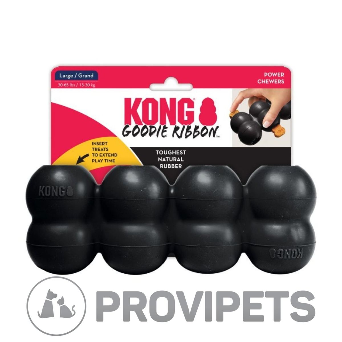 KONG COMPANY - Kong Perro Caucho Extreme Ribbon Large