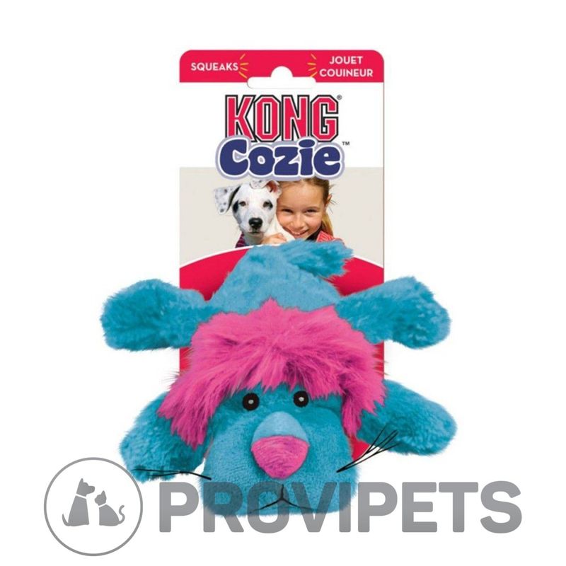 KONG COMPANY - Kong Perro Peluche Cozie Leon Azul Large