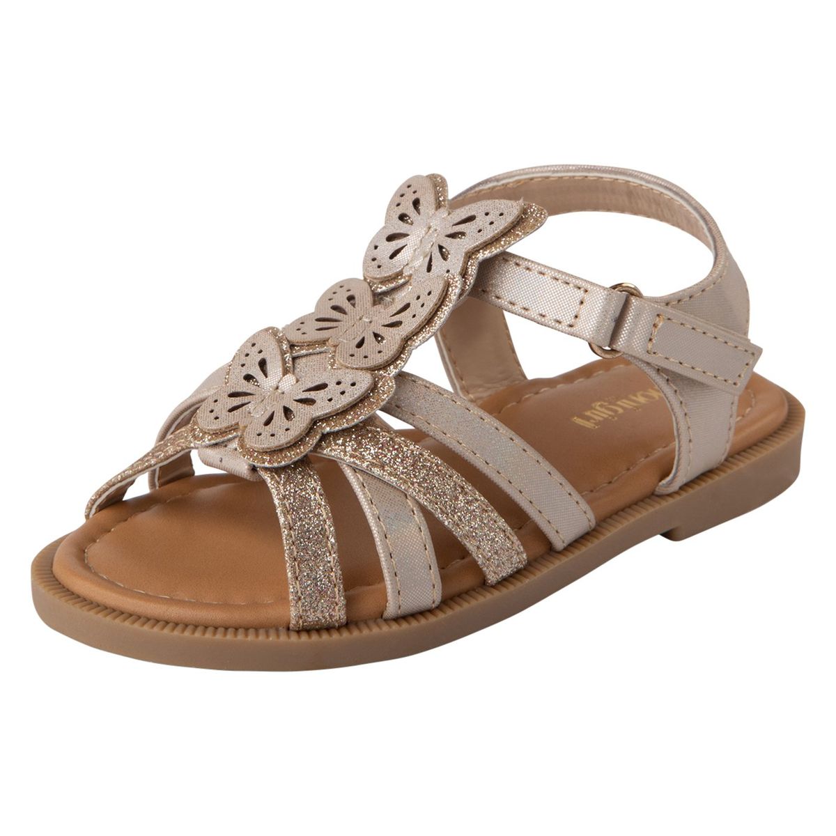 FIONI - Sandalias Cassie Con Diseño De Mariposa Para Niña Pequeña Dorado Fioni 200293
