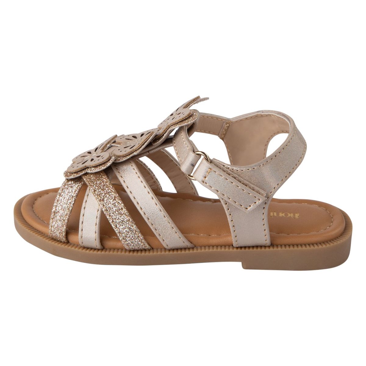 FIONI - Sandalias Cassie Con Diseño De Mariposa Para Niña Pequeña Dorado Fioni 200293