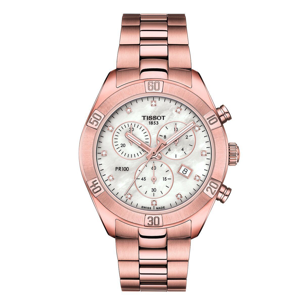 TISSOT - Reloj mujer tissot pr 100 sport chic chronograph