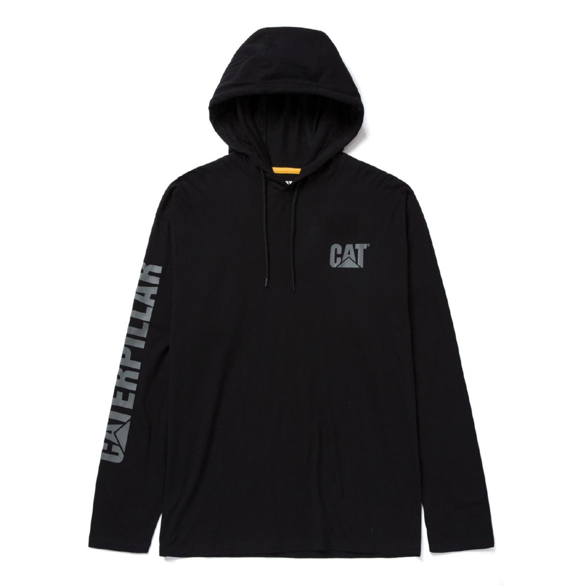 CAT - Buzo Hombre CAT UPF HOODED BANNER L/ Negro CAT.