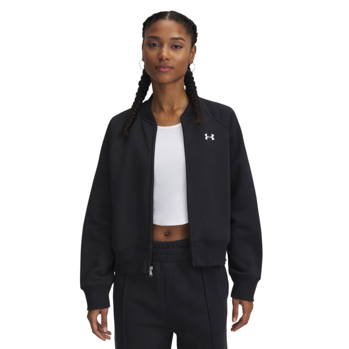 UNDER ARMOUR - Chaqueta Mujer Under Armour Rival Fleece Bomber Negro UNDER ARMOUR