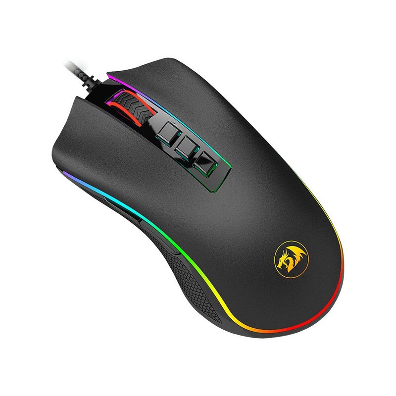 REDRAGON - Mouse Gamer Redragon M711 Cobra Chroma, 10k Dpi, 9 Keys, Blk