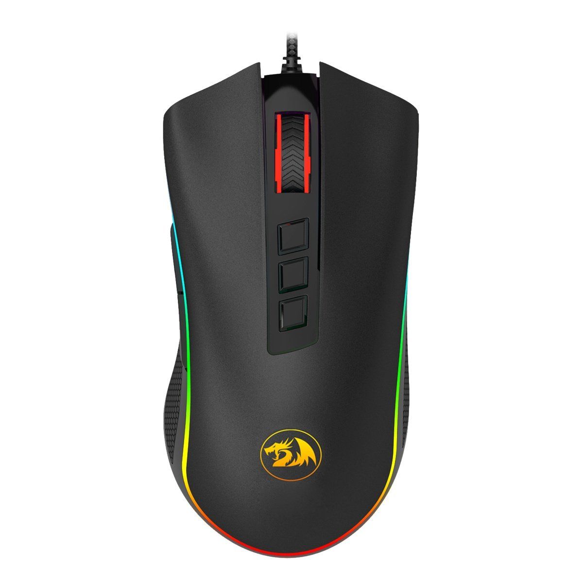 REDRAGON - Mouse Gamer Redragon M711 Cobra Chroma, 10k Dpi, 9 Keys, Blk