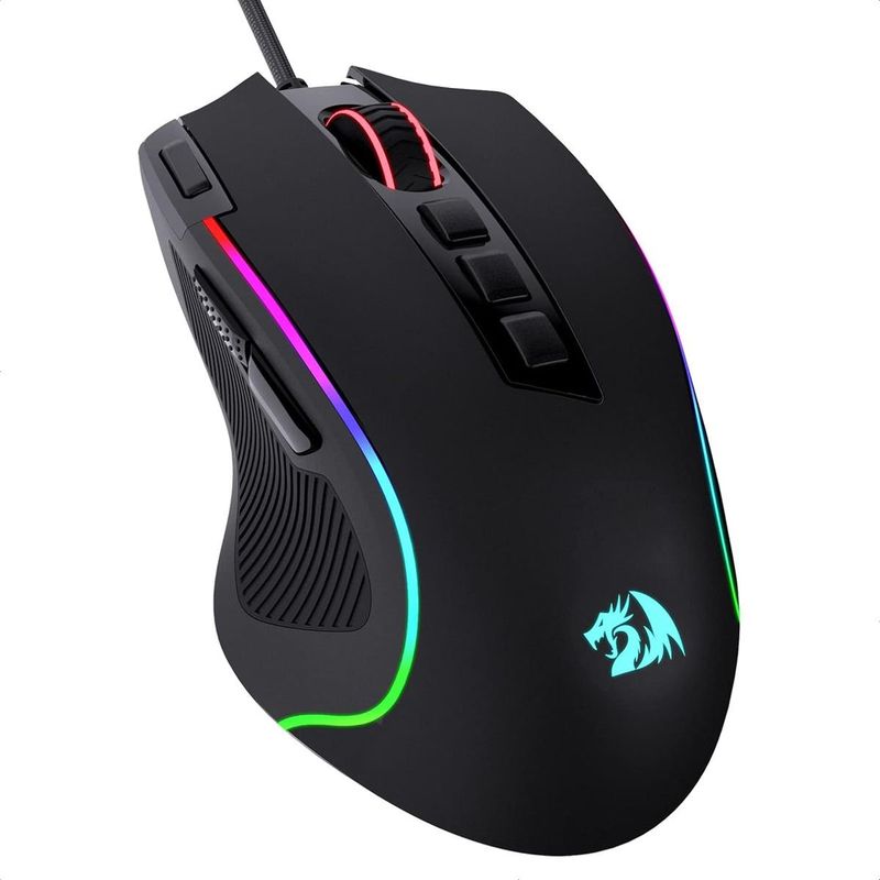 REDRAGON - Mouse Gamer Redragon M612-RGB Predator, 8000dpi, 11 Botones