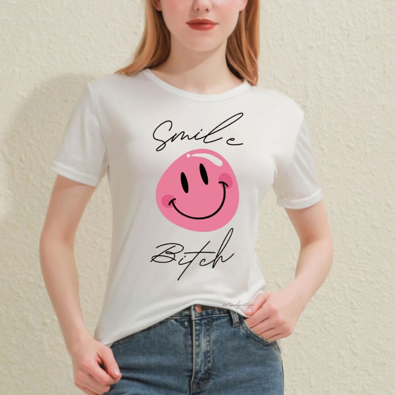 ISMI - Camiseta Mujer Cuello Redondo Ismi