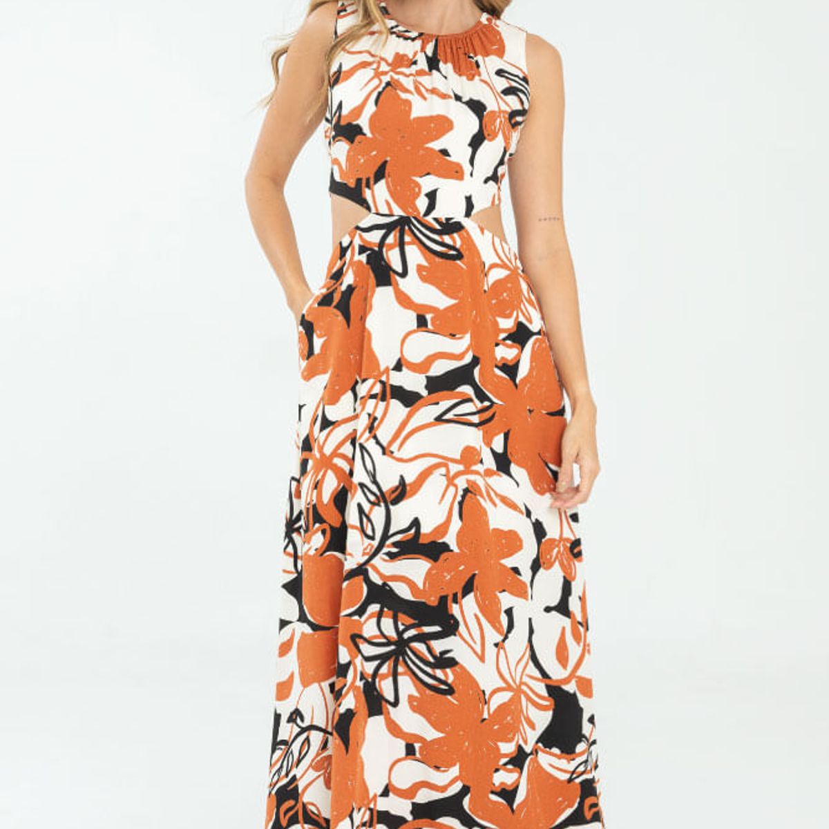 RAGGED - Vestido clea Cafe caramelo Ragged