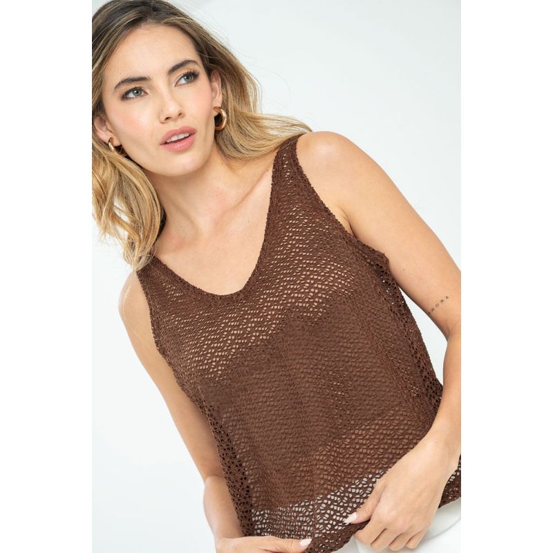 RAGGED - Blusa blendieh Cafe puro Ragged