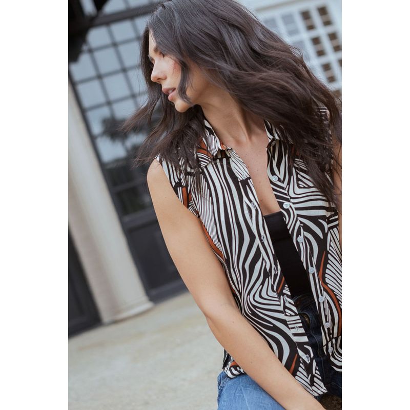 RAGGED - Blusa yhuna Negro Ragged