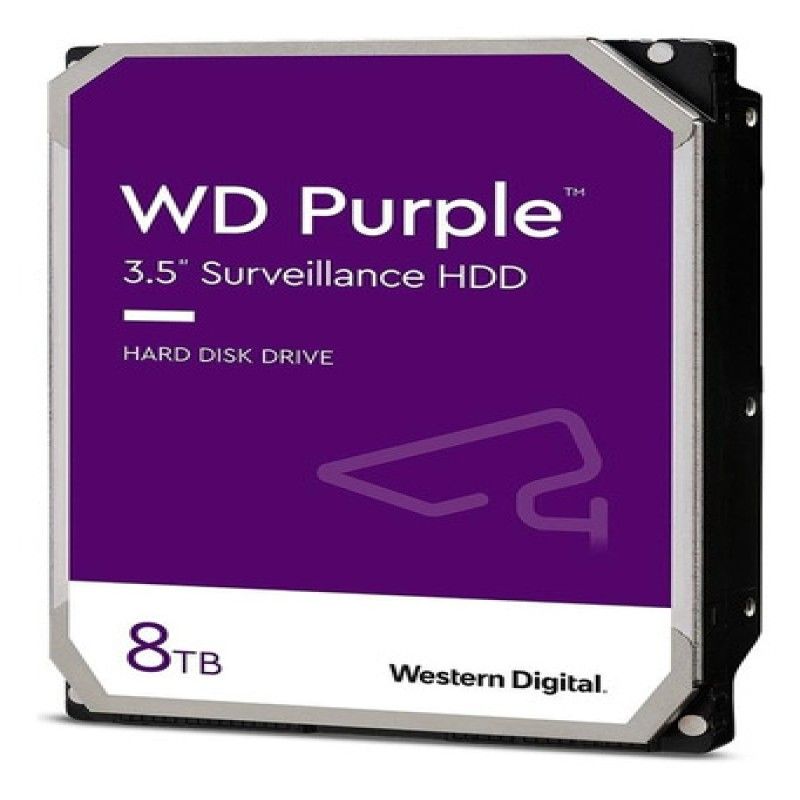 WESTERN DIGITAL - Hd Wd Purple Surveillance 8 Tb 128 Mb Sata3 5640 Rpm Wd8purz Color Plateado