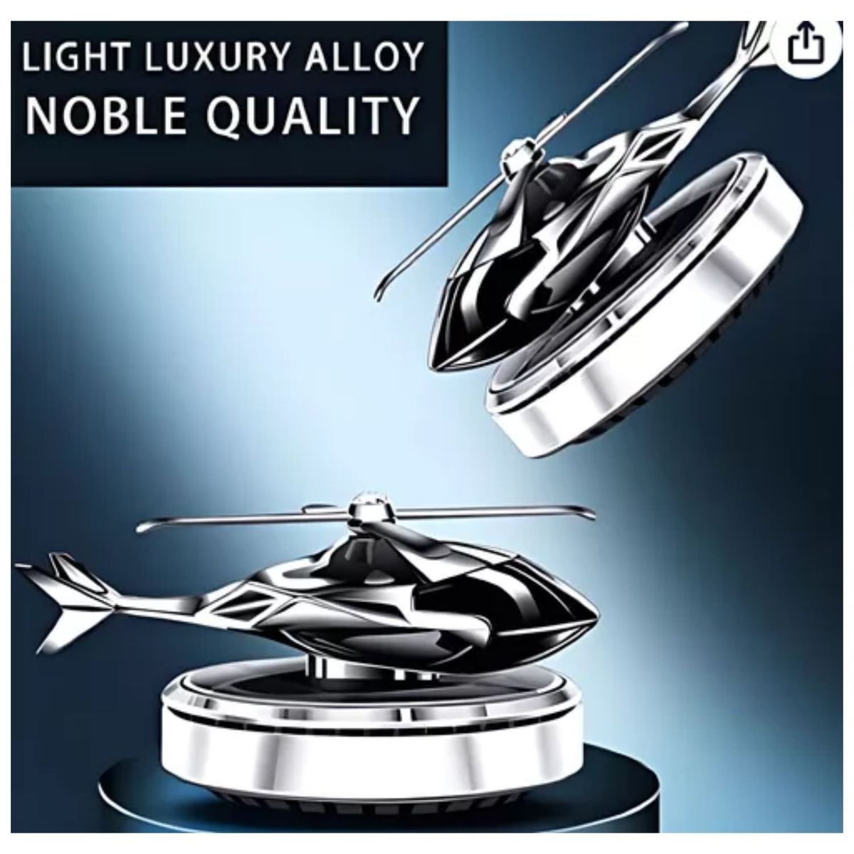 TELEPRODUCTOSBOGOTA - Ambientador Solar Carro Forma Helicóptero Hélice Giratoria