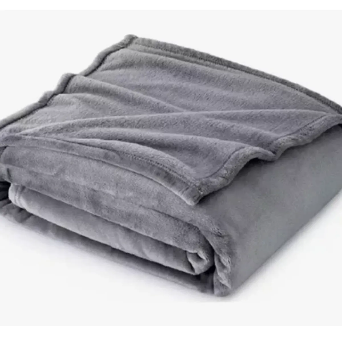 INNOVA - Cobija Manta Térmica Suave Piel Durazno 180 X 240 Silver Gris Liviana