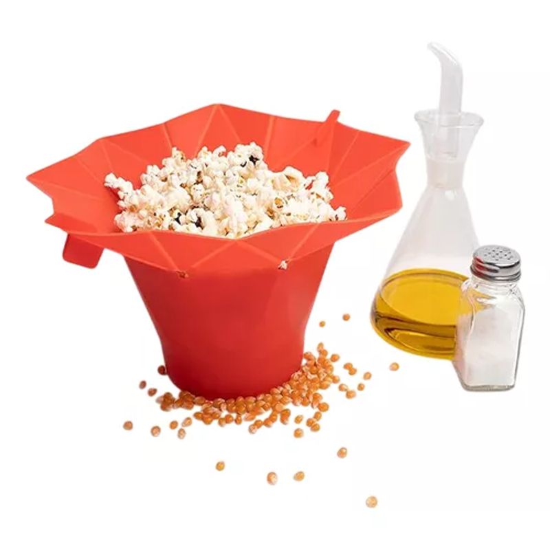 GENERICO - Crispetero Microondas Taza Silicona Recipiente Maiz Cocina
