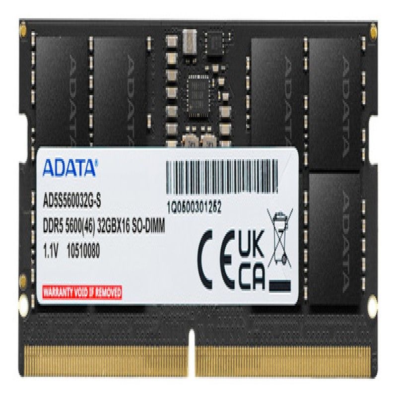 ADATA - Memoria Ram Ddr5 32gb Bus 5600mhz Adata Portatil So-dim 11v