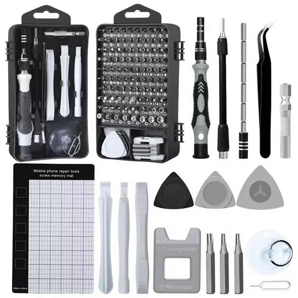 GENERICO - Kit Destornillador 115 En1 Herramienta Desarmador Reparacion