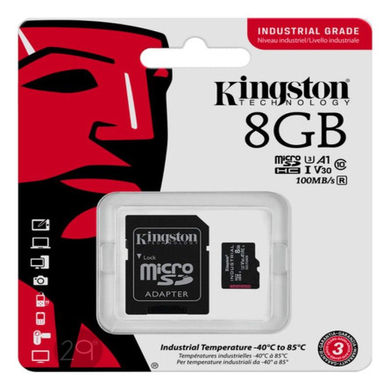 KINGSTON - MEMORIA MICROSD 8GB KINGSTON NEGRO