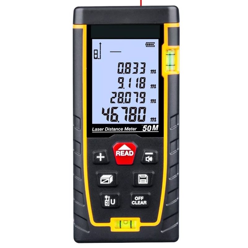 GENERICO - Medidor Laser Digital Mini Metro Laser Pantalla 50 Metros