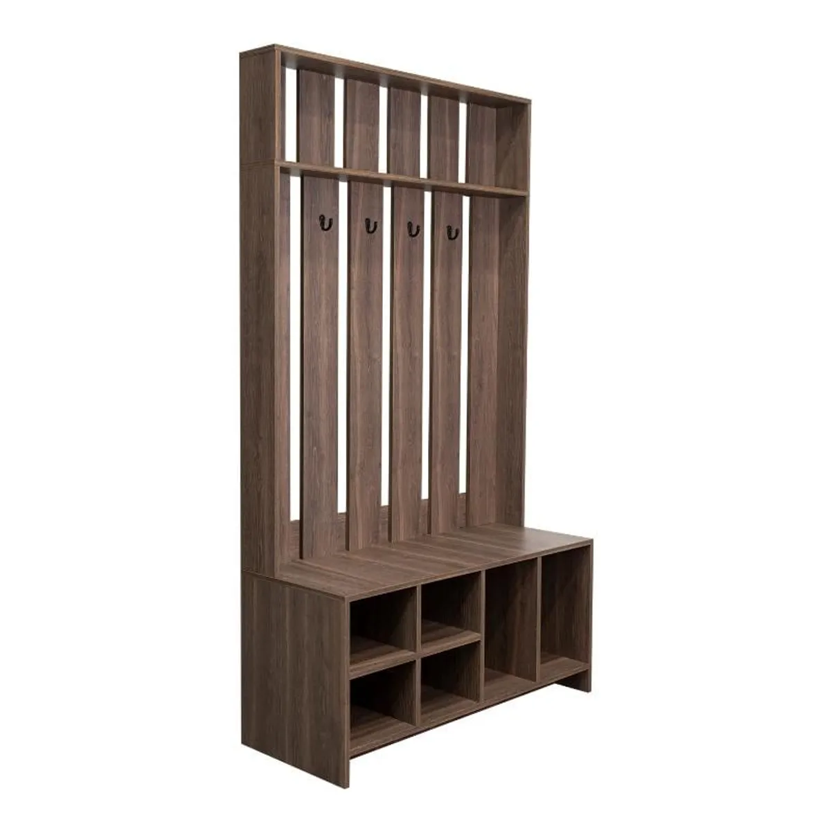 RTA DESIGN - Mueble Auxiliar Zapatero Ascher Chocolate Ideal Para Ubicar Bolsos Entre Otros