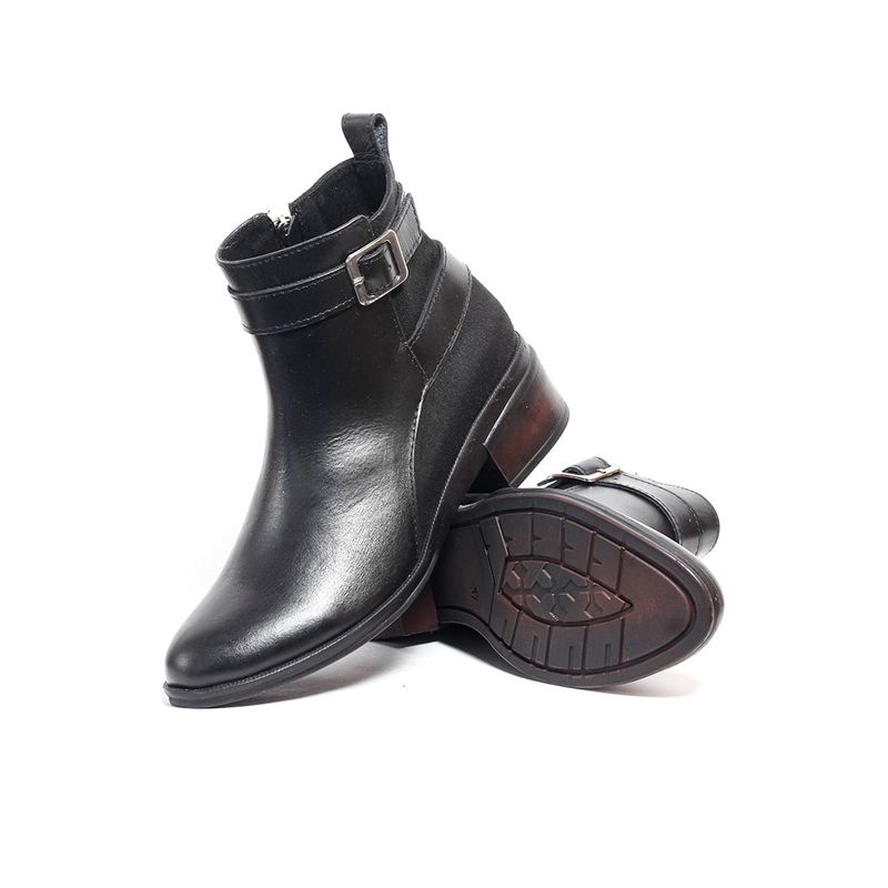 GENERICO - Bota Mujer Cuero Negro OCAi MA0225