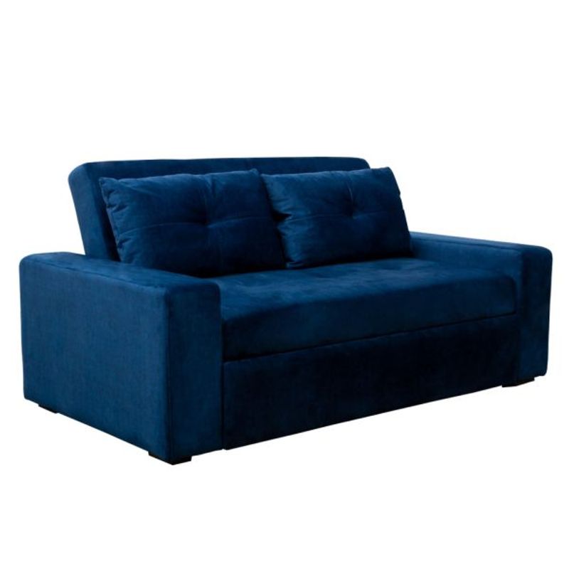 PLUMA HOME - Sofacama Azul Navy  2 puestos / Nuevo y Moderno