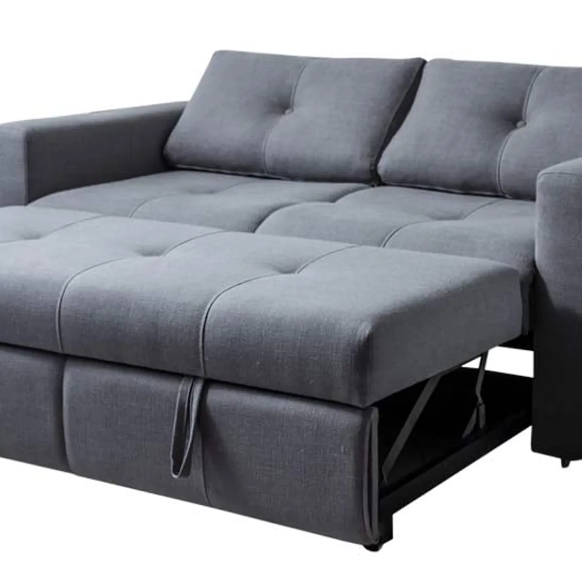 PLUMA HOME - Sofacama BRASIL Moderno y elegante GRIS   2 puestos Multifuncional