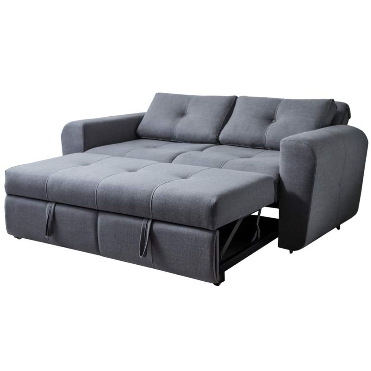 PLUMA HOME - Sofacama BRASIL Moderno y elegante GRIS   2 puestos Multifuncional