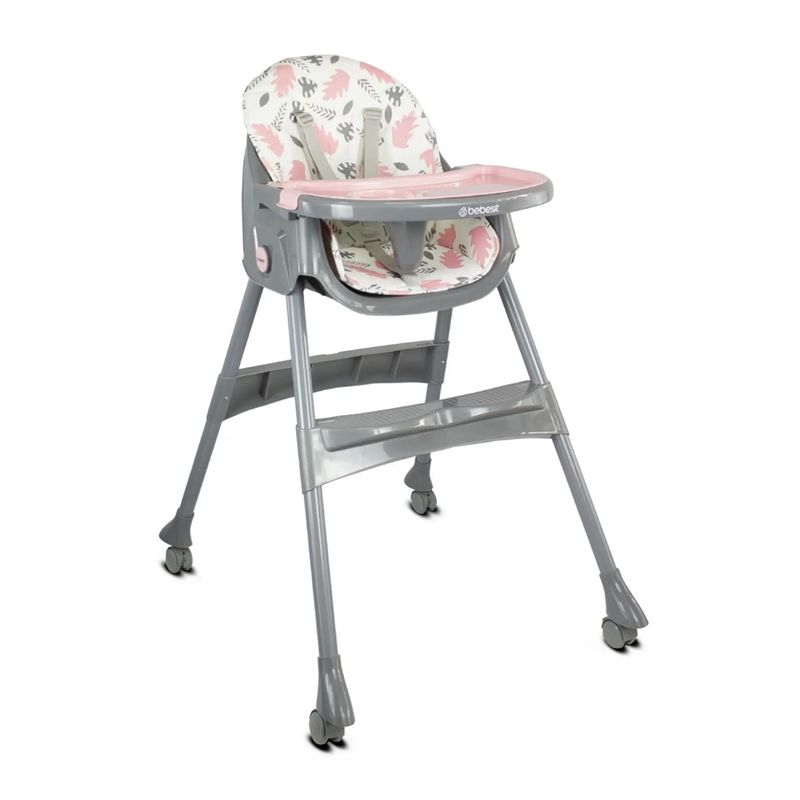 BEBESIT - Silla Comedor Bebesit 3 En 1 Vancouver Rosa