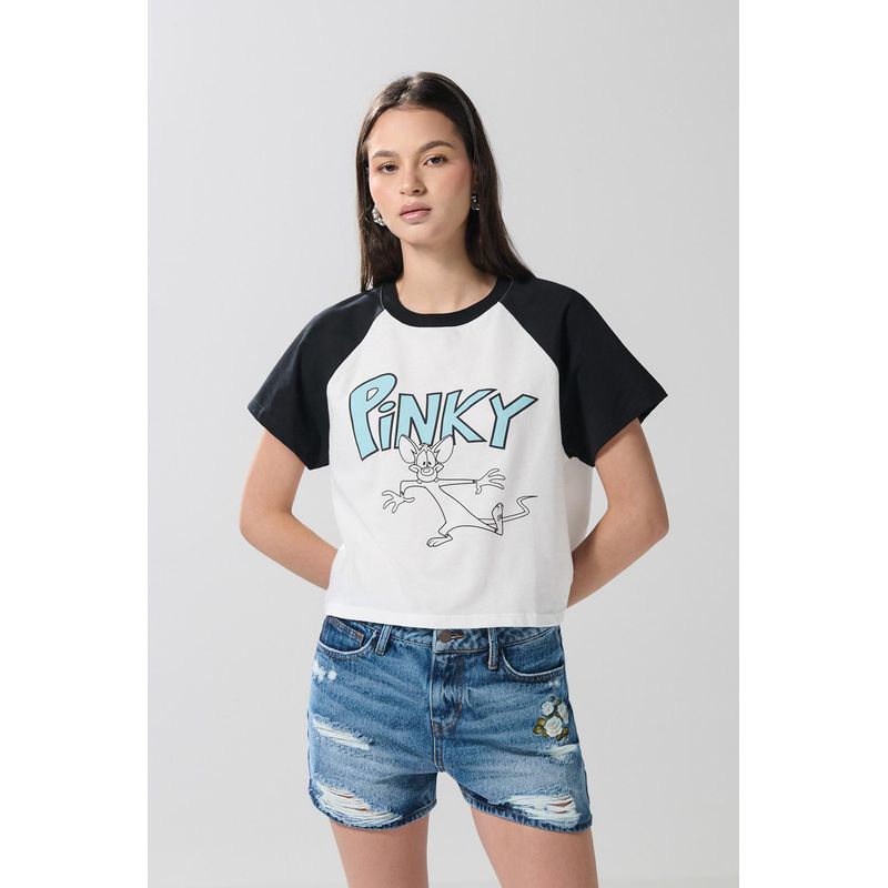 KOAJ - KOAJ Camiseta manga corta en contraste estampada estampada con MUJER