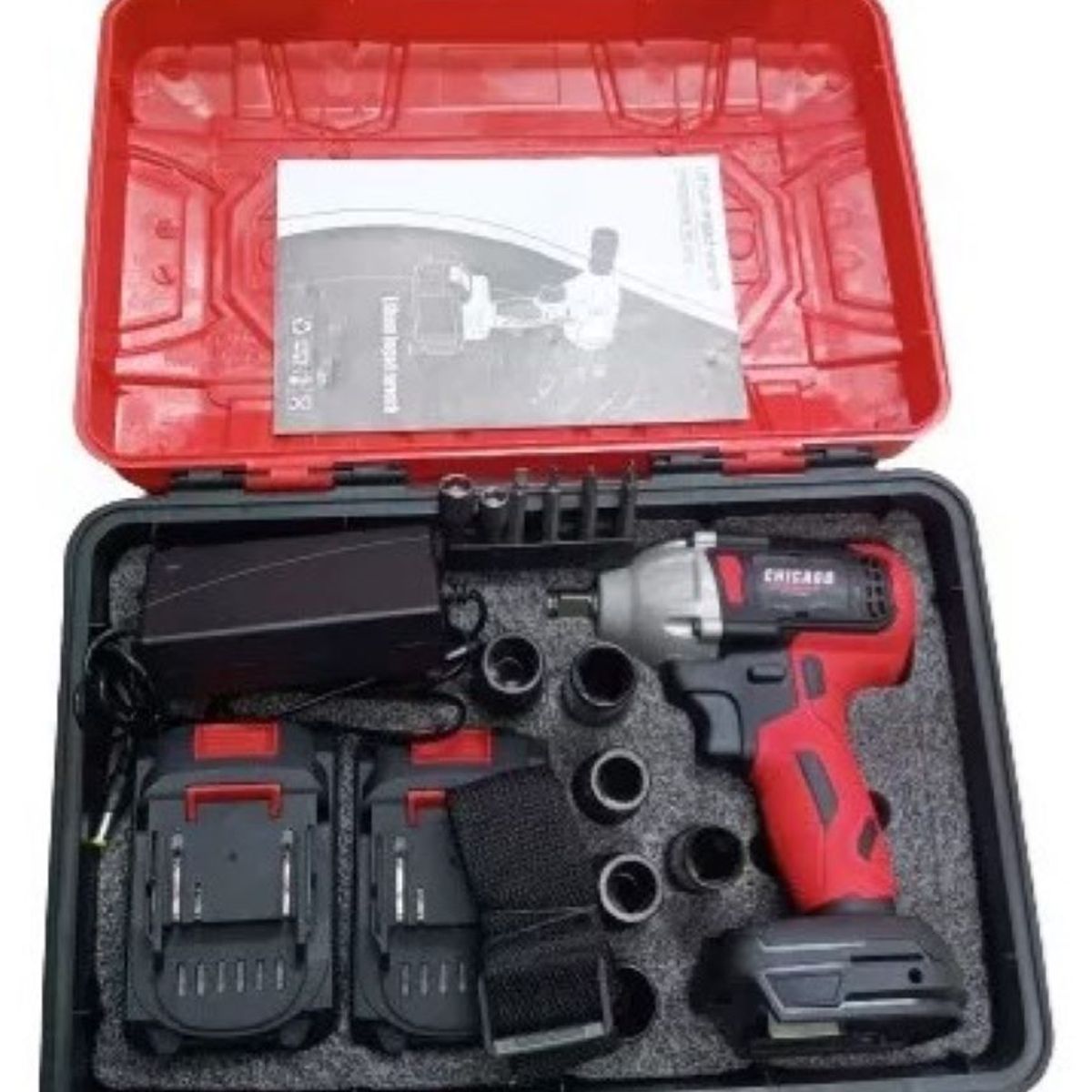 CHICAGO - Pistola De Impacto Inalambrica Cuadrante 12 21V Con Accesorios