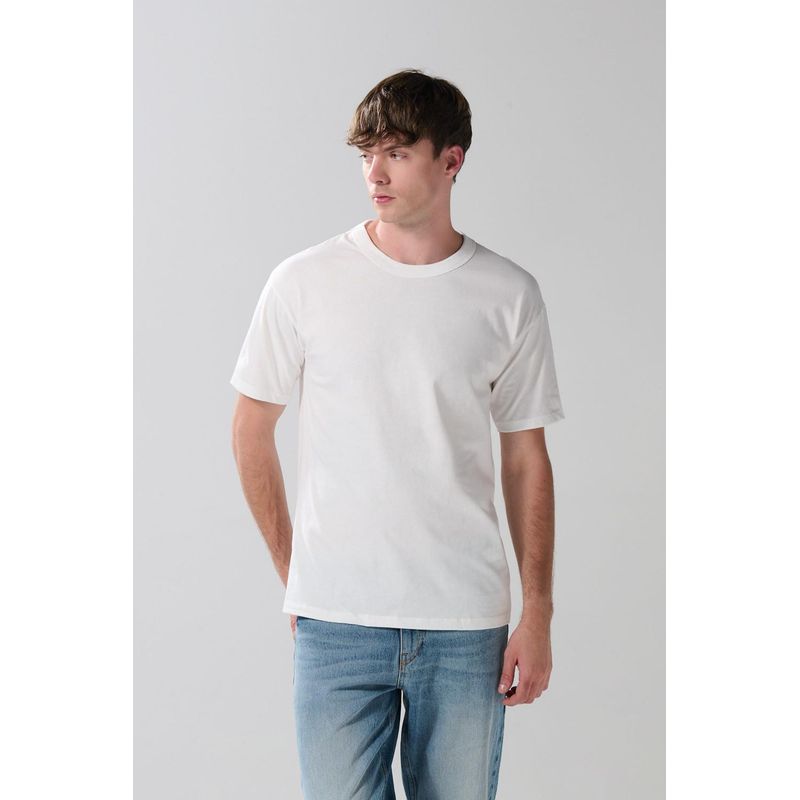 KOAJ - KOAJ Camiseta unicolor para hombre en algodón, fit hombro roda HOMBRE