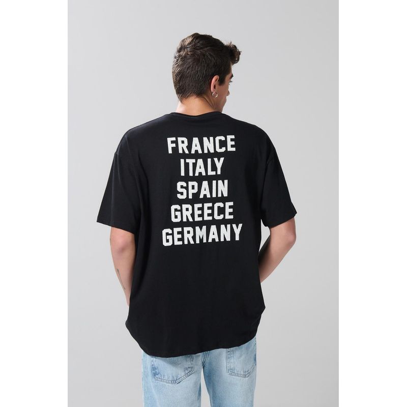 KOAJ - KOAJ Camsieta oversize manga corta en jersey con estampación t HOMBRE