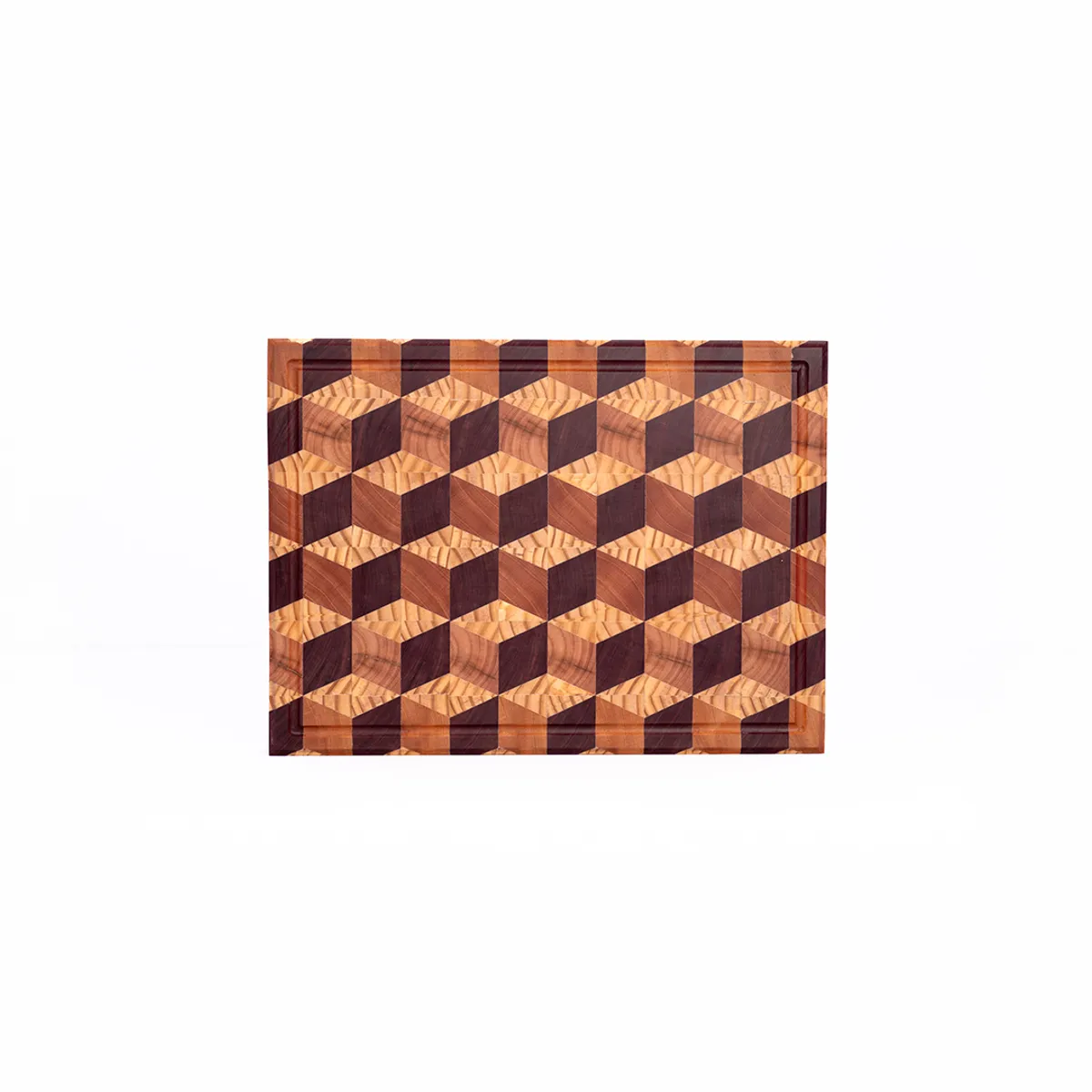 LITURGICAL ARTS & CRAFTS - Tabla Para Picar Grande Madera Prem Patron A 46cm X 35cm X 55mm 5kg