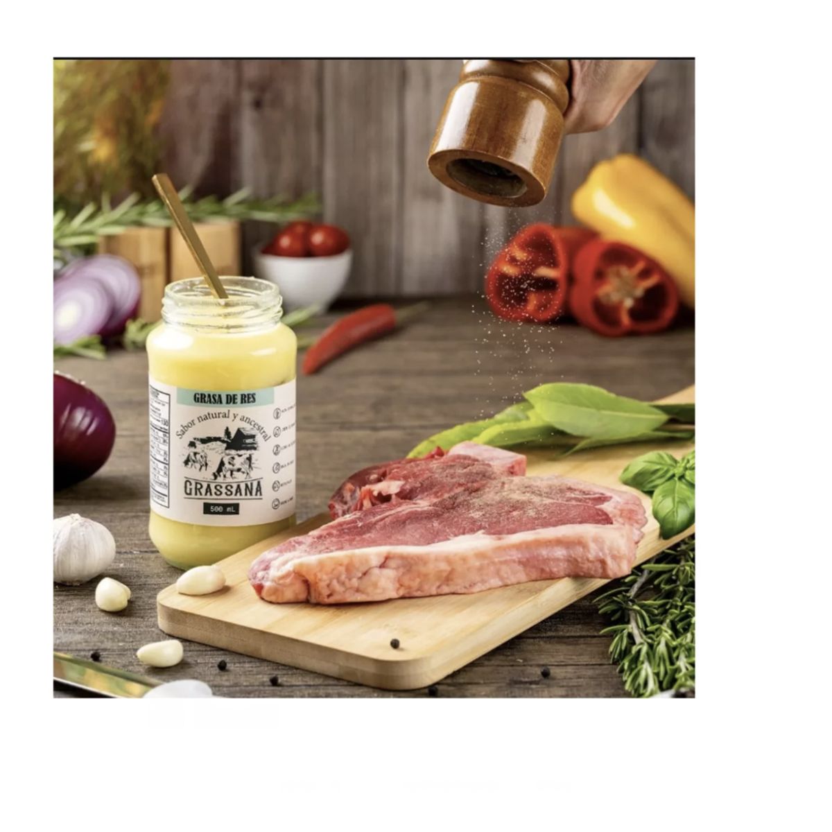 GENERICO - Manteca Grasa De Cerdo Grassana 500ml