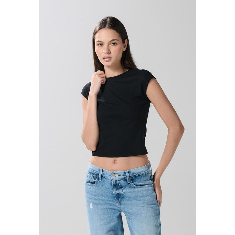 KOAJ - KOAJ Camiseta para mujer manga sisa incluida unicolor. Mujer