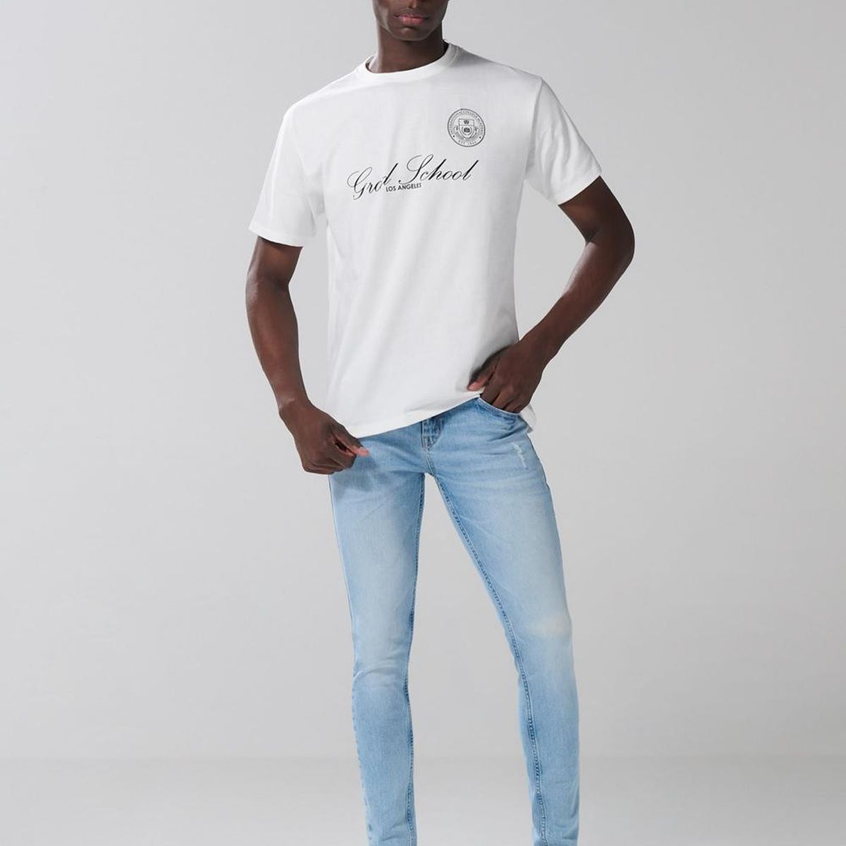 KOAJ - KOAJ Jean Super Skinny fit tiro bajo Hombre