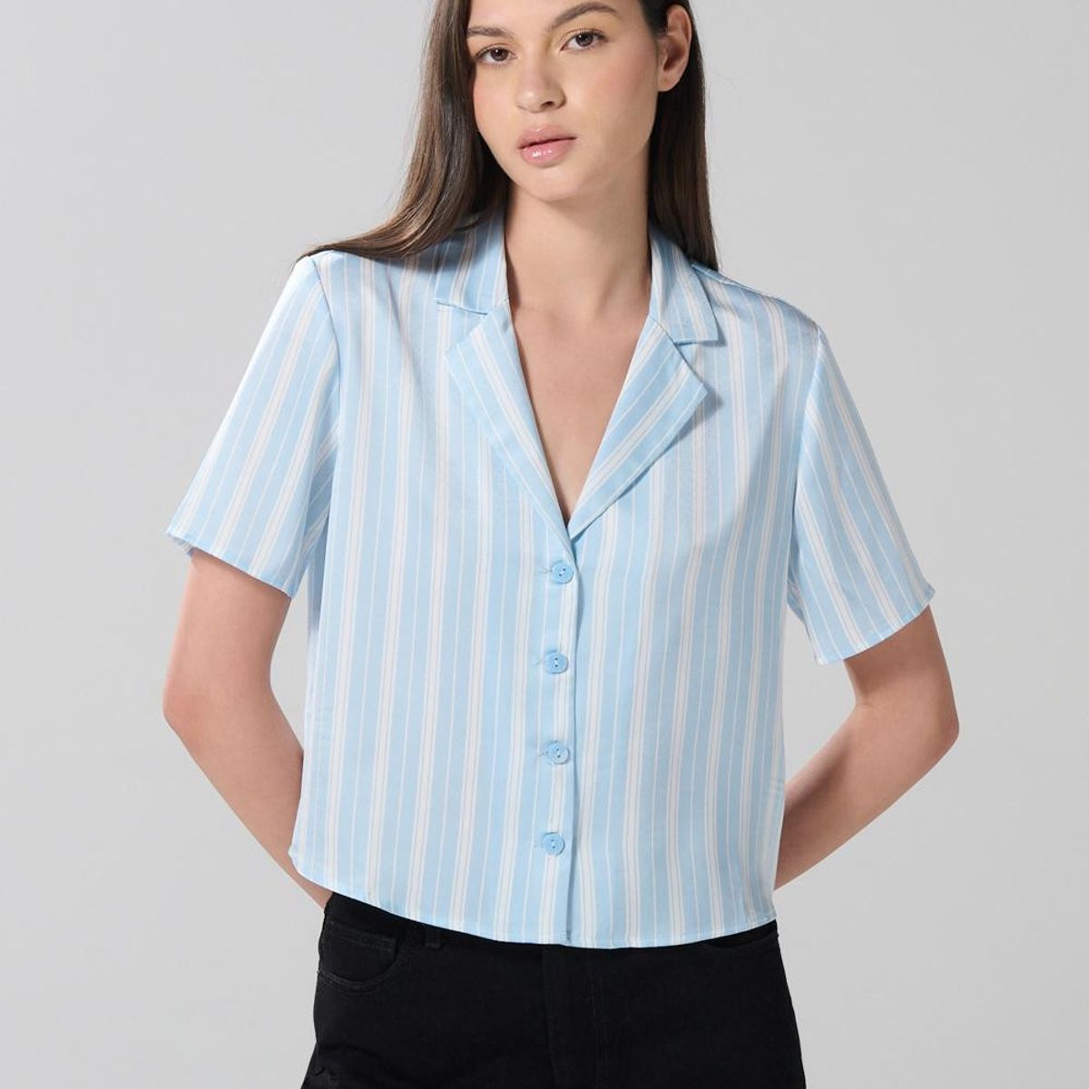 KOAJ - KOAJ BLUSA CUELLO RESORT MANGA CORTA Mujer