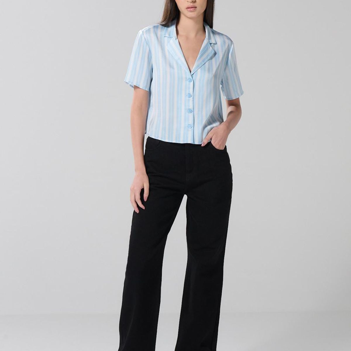 KOAJ - KOAJ BLUSA CUELLO RESORT MANGA CORTA Mujer