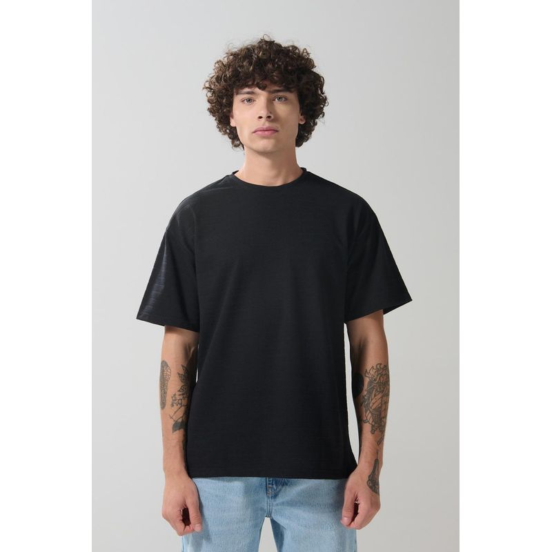KOAJ - KOAJ Camiseta manga corta oversize con textura. HOMBRE