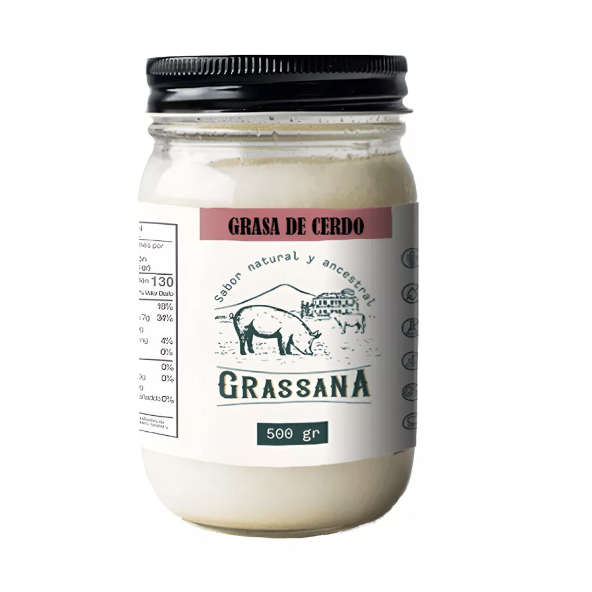 GENERICO - Manteca Grasa De Res Grassana X500ml