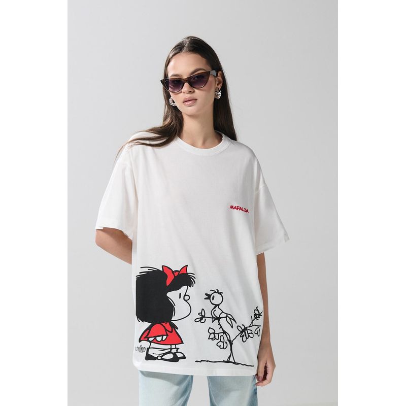 KOAJ - KOAJ Camiseta femenina fit super oversize manga corta, con est MUJER
